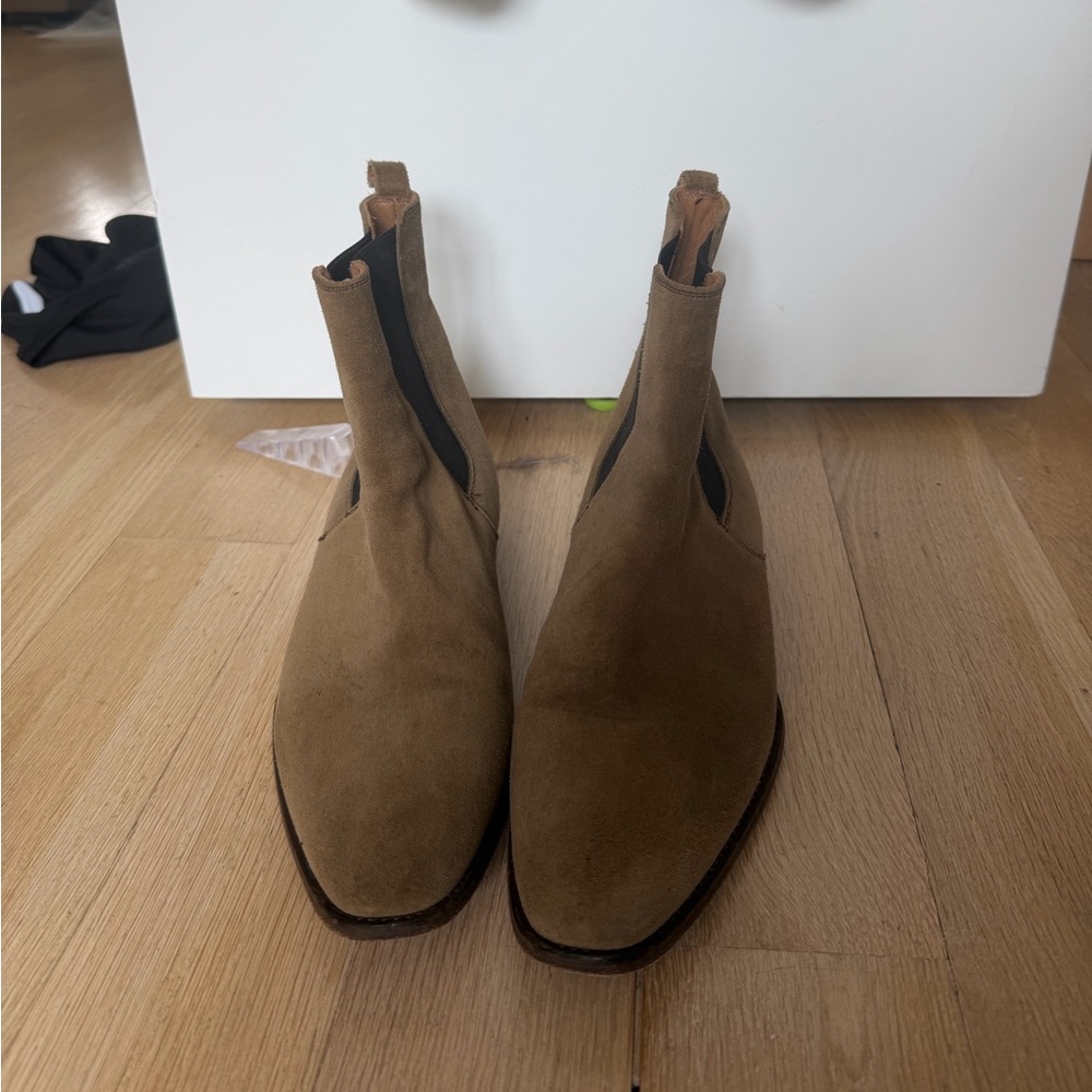 Men's ORO Los Angeles Suede Chelsea Boots in Brown
